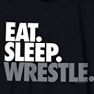 EAT SLEEP WRESTLE KIDS TSHIRT